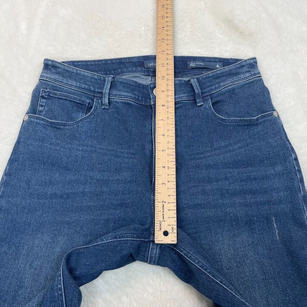 J. Jill Jeans 4T Kick-Flare Ankle Mecium Wash Stretch 4 Tall Mid-Rise Women's - Picture 8 of 12